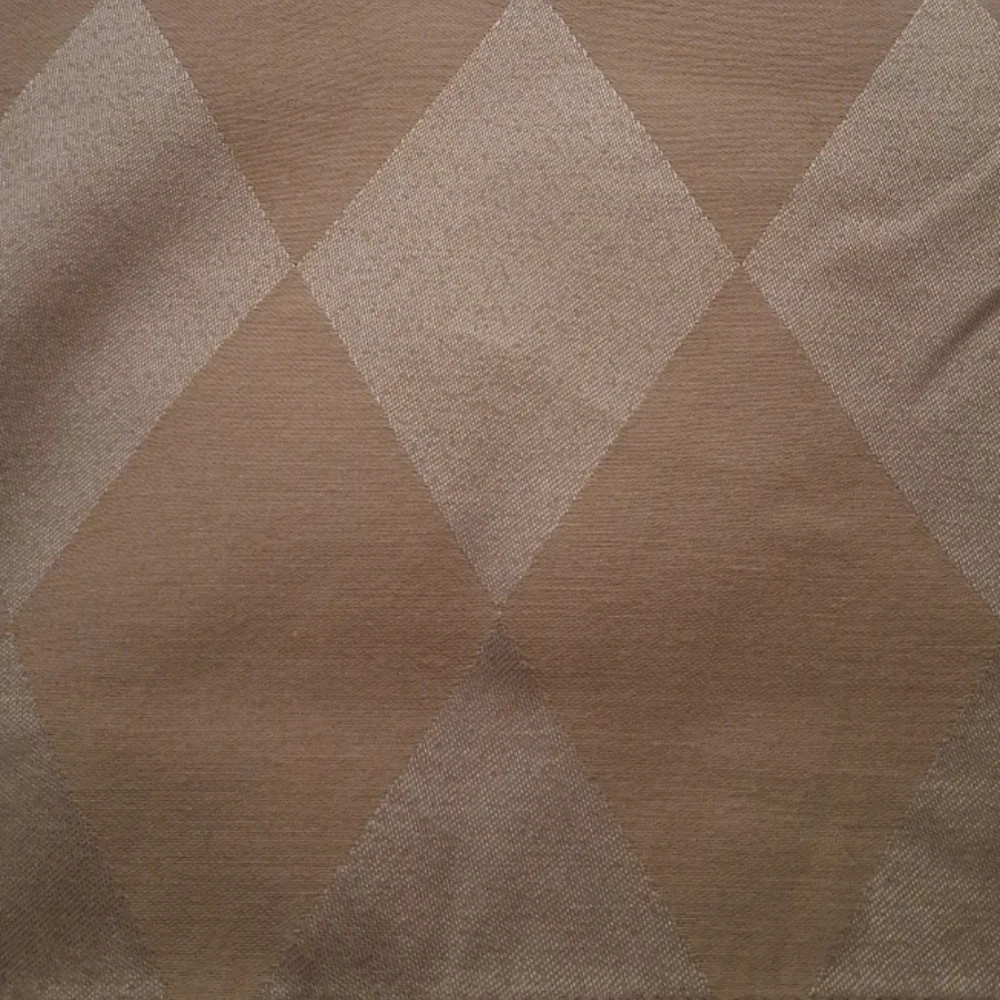 Diamond Pattern Tan Tablecloth - Picture 3 of 4